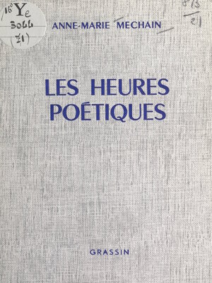 cover image of Les heures poétiques